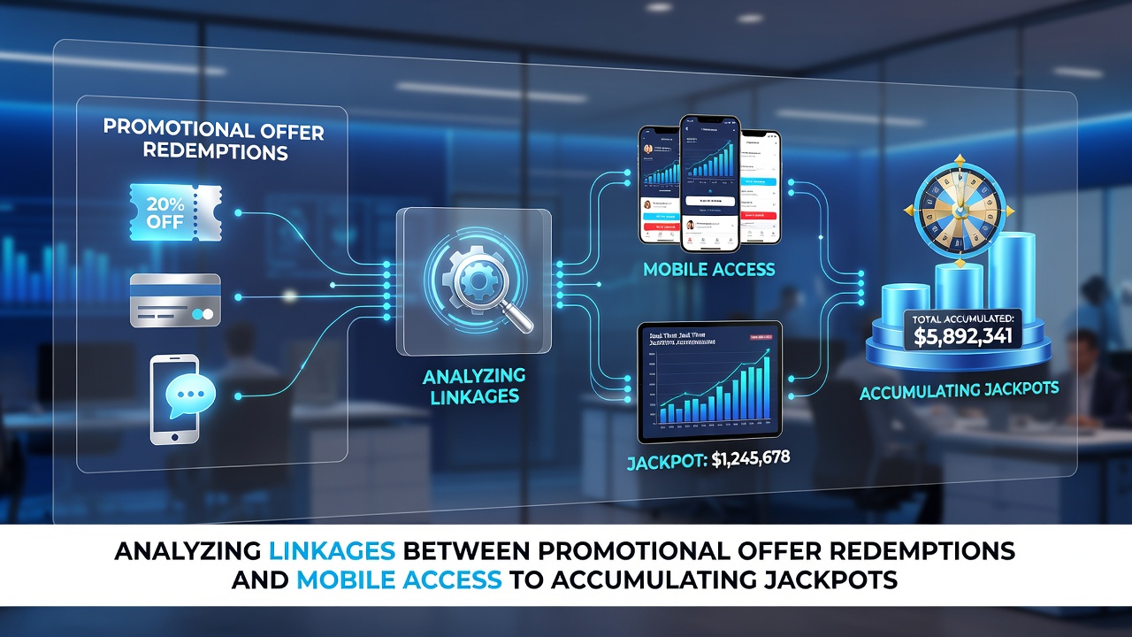 Analyse-Diagramm zeigt Verbindungen zwischen mobilen Bonus-Einlösungen, Jackpot-Wachstum und Live-Tisch-Aktivitäten