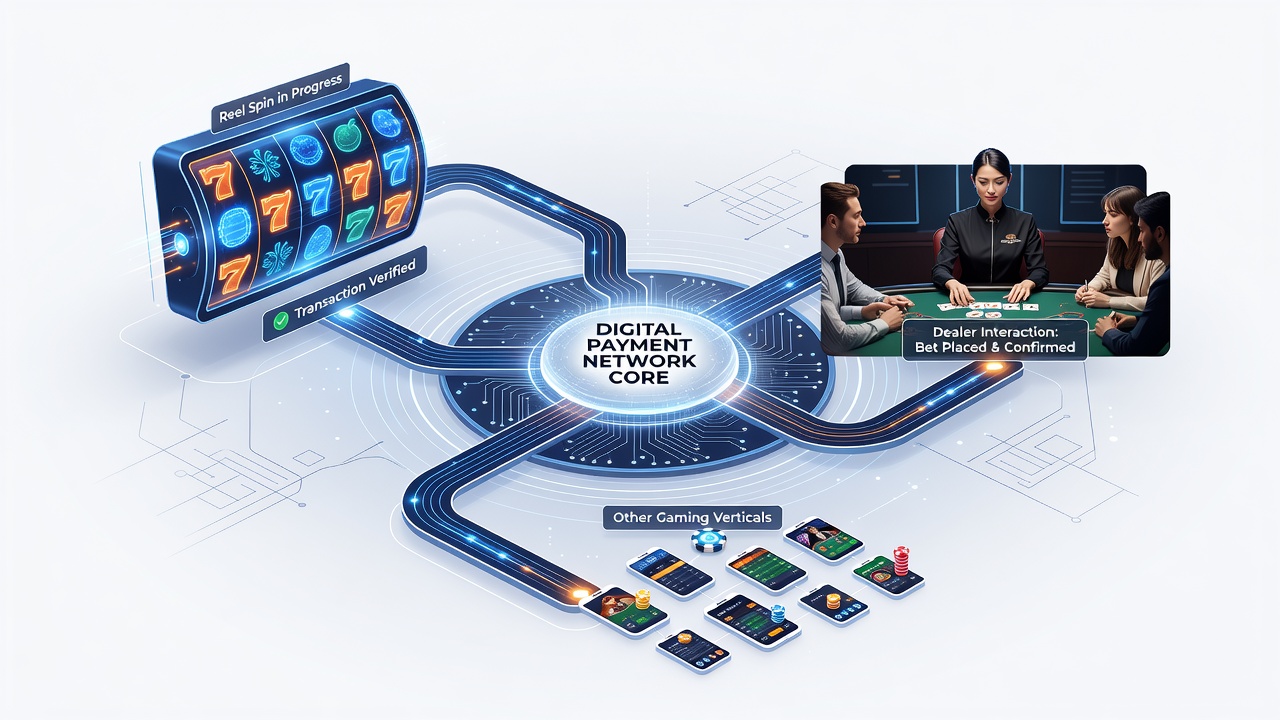 Nahtlose Transaktionen zwischen verschiedenen Spieltypen über digitale Netzwerke